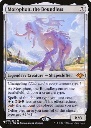 Morophon, the Boundless - The List